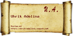 Uhrik Adelina névjegykártya